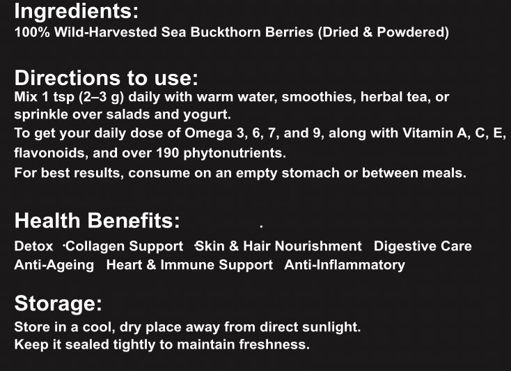 Ultimate Sea Buckthorn Combo