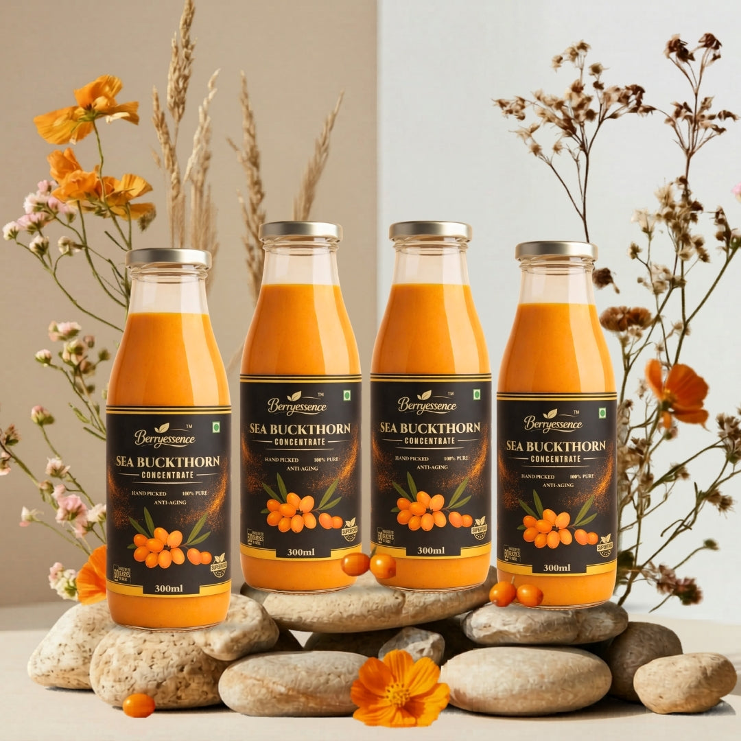 Wellness Starter Combo | Pack of 4 Sea Buckthorn Concentrate Juice ( 300ML x 4 )